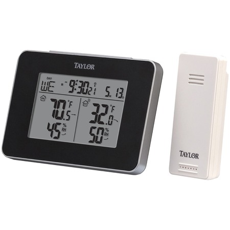 Taylor Precision Products Wireless Indoor and Outdoor Weather Station with Hygrometer 1731